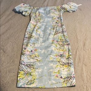 Maggy London Off Shoulder Floral Dress